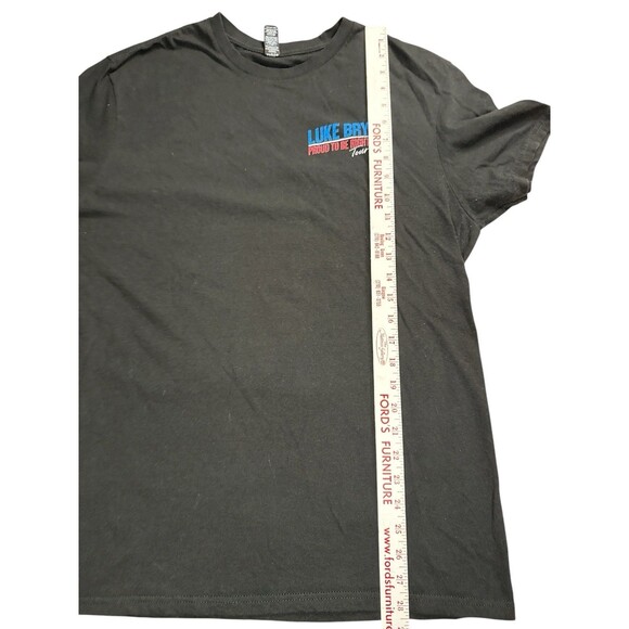 Luke Bryan Proud To Be Right Here 2021 Concert Tour T-Shirt Black Tee Men Large - Picture 7 of 9